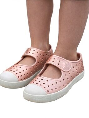 Native Rose Gold Pink Mary Jane Shoes C13 Kids Lightweight Slip-On